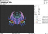 Rising Moon Embroidery File 4 size