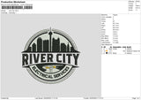 River City Embroidery File 6 sizes