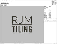 RJM Embroidery File 4 size