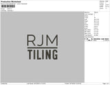 RJM Embroidery File 4 size