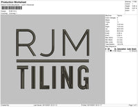 RJM Embroidery File 4 size