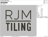 RJM Embroidery File 4 size