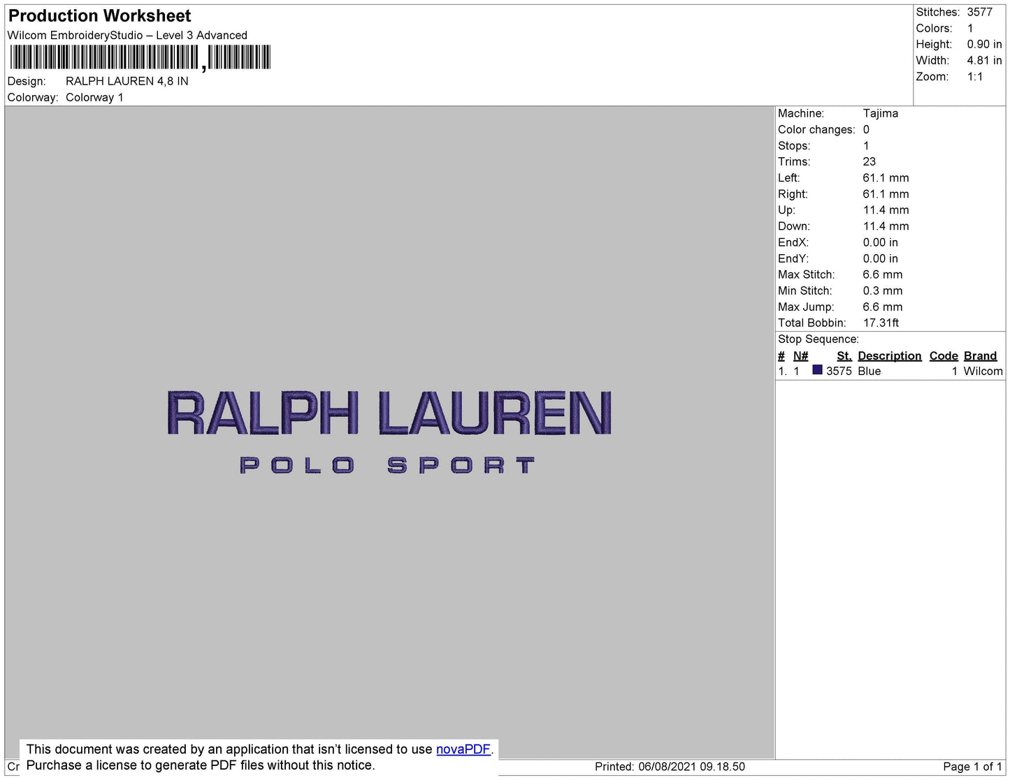 Ralph Lauren Embroidery File 4 size