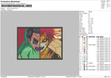 Rock Lee Gaara Emnbroidery File 4 size