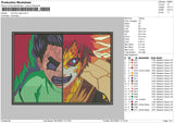 Rock Lee Gaara Emnbroidery File 4 size