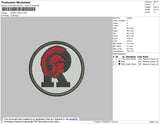 Roma Logo Embroidery File 4 size