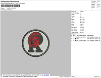 Roma Logo Embroidery File 4 size