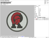 Roma Logo Embroidery File 4 size