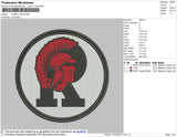 Roma Logo Embroidery File 4 size