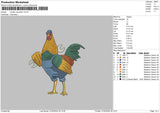 Chicken 2702 Embroidery File 6 sizes
