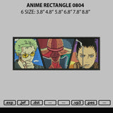 Anime Rectangle 0804 Embroidery File 6 sizes