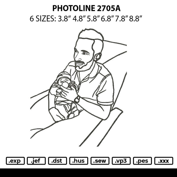 Photoline 2705a Embroidery File 6 sizes