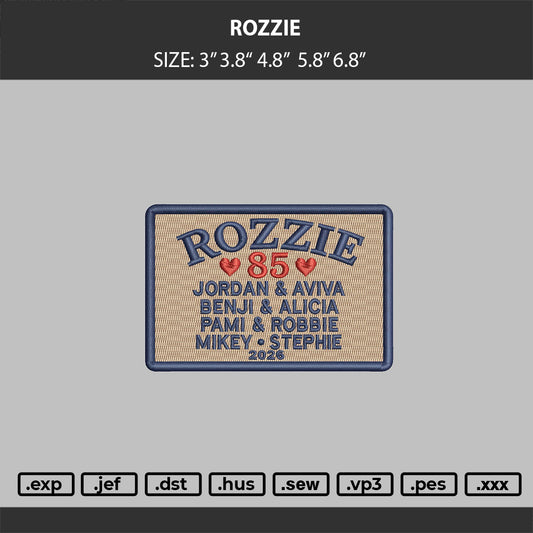 ROZZIE Embroidery Machine Design File