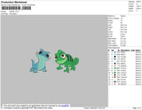 Reptiles Chibi Embroidery File 4 size