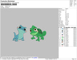 Reptiles Chibi Embroidery File 4 size