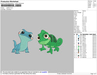 Reptiles Chibi Embroidery File 4 size