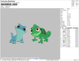 Reptiles Chibi Embroidery File 4 size