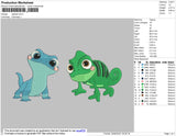 Reptiles Chibi Embroidery File 4 size