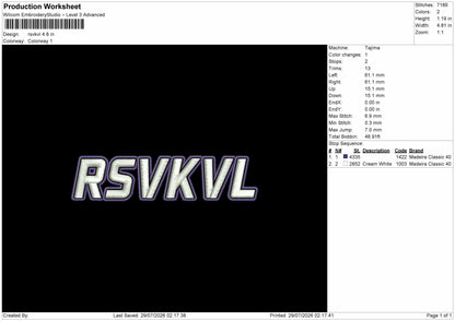 17 Names Embroidery Machine Design File 6 sizes