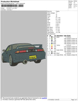 Runawy Car Embroidery File 4 size