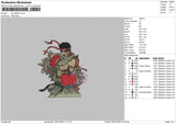 Ryu 0501 Embroidery File 6 sizes