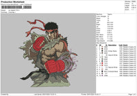 Ryu 0501 Embroidery File 6 sizes