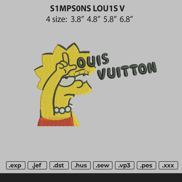 Simpson Louise V Embroidery File 4 size