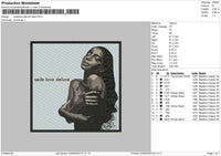 Sade Love embroidery File 6 sizes