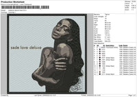 Sade Love embroidery File 6 sizes