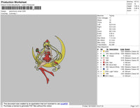 Sailormoon Xmas Embroidery File 4 size