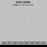 Saint Laurent Embroidery File 4 size
