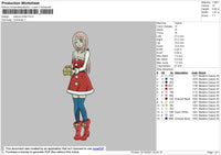 Sakura Xmas Embroidery File 4 size