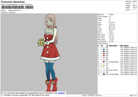 Sakura Xmas Embroidery File 4 size