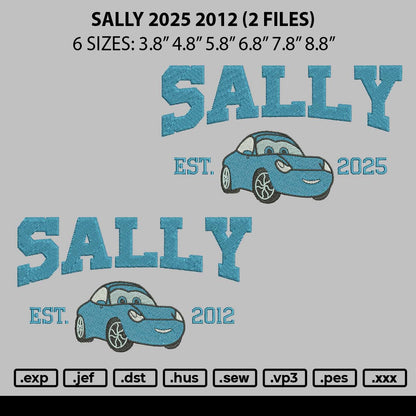 Nike Sally 2025 2012 Embroidery File 6 sizes
