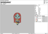 Sally Chibi 1906 Embroidery File 6 sizes