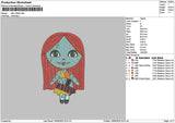 Sally Chibi 1906 Embroidery File 6 sizes