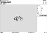 Sally Outline 01 Embroidery File 6 sizes