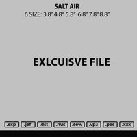 Salt Air Ebroidery File 6 sizes