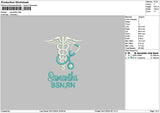 Samnthatext 01 Embroidery File 6 sizes