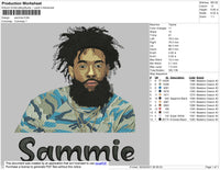 Sammie Embroidery File 4 size