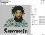 Sammie Embroidery File 4 size