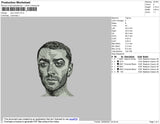 Sam Smith Embroidery File 4 size