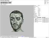 Sam Smith Embroidery File 4 size