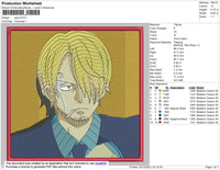 Sanji Embroidery File 4 size