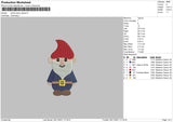 Santa Claus Clipsart Embroidery File 4 size