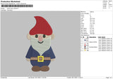 Santa Claus Clipsart Embroidery File 4 size