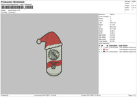 Santa Claws Embroidery File 4 size