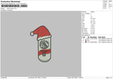 Santa Claws Embroidery File 4 size