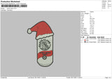 Santa Claws Embroidery File 4 size