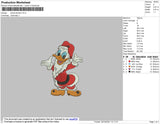 Santa Donald Embroidery File 4 size